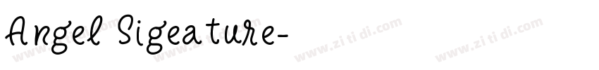 Angel Sigeature字体转换